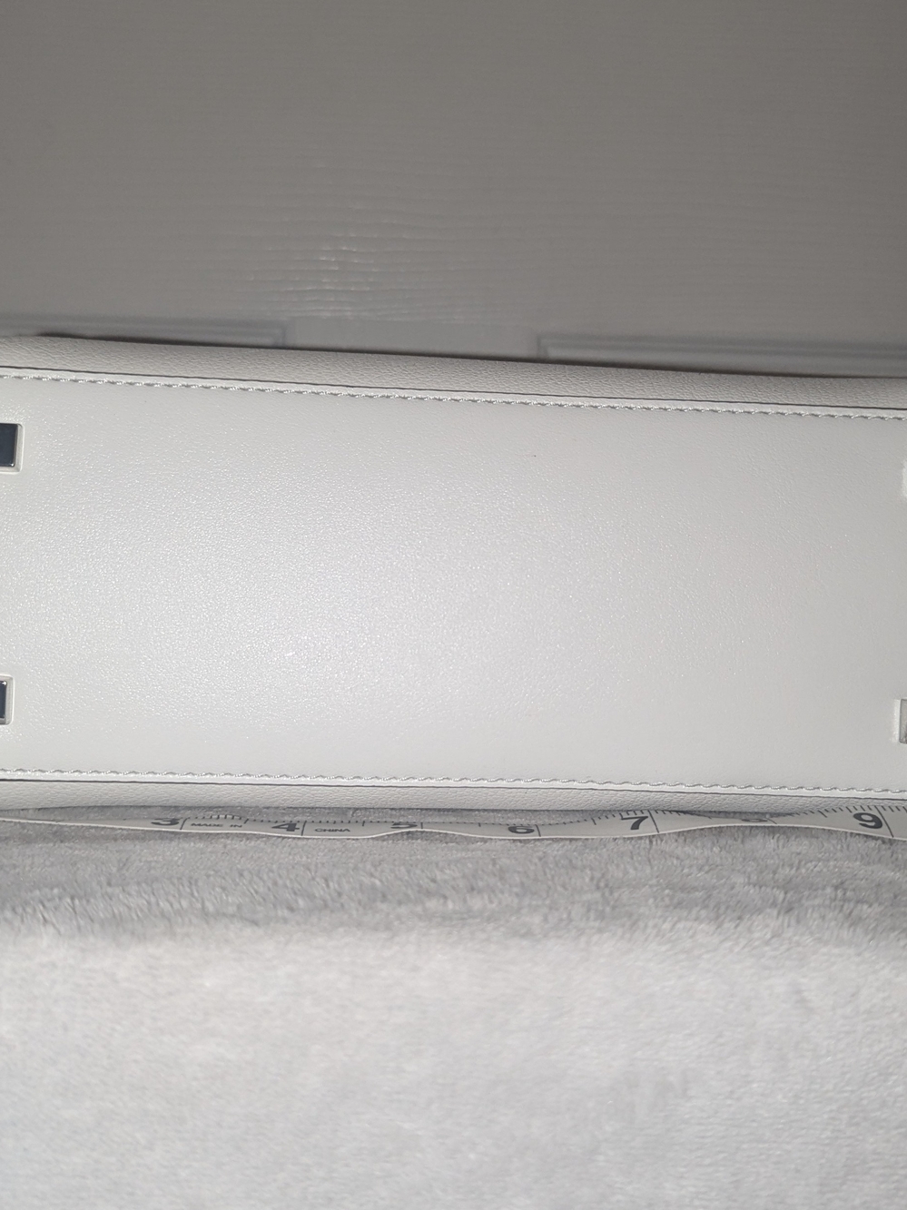 Michael Kors Laila Small Leather Satchel Optic White Crossbody NWT - Picture 7 of 9